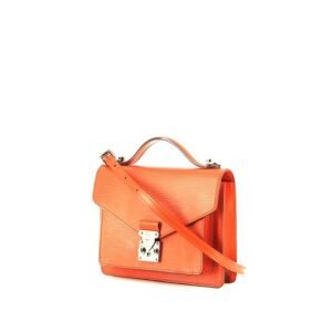 Louis Vuitton Monceau shoulder bag in orange epi leather