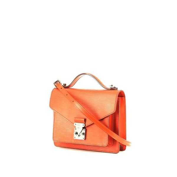 Louis Vuitton Monceau shoulder bag in orange epi leather