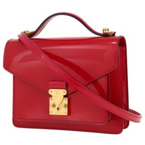 Louis Vuitton Monceau small model handbag in red patent leather