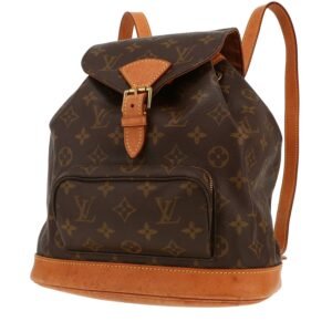 Louis Vuitton Montsouris Backpack backpack in brown monogram canvas and natural leather