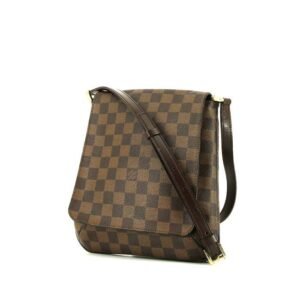 Louis Vuitton Musette Salsa shoulder bag in brown damier canvas and brown leather