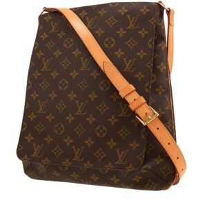 Louis Vuitton Musette shoulder bag in brown monogram canvas and natural leather