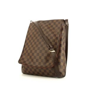 Louis Vuitton Musette shoulder bag in damier canvas and brown leather