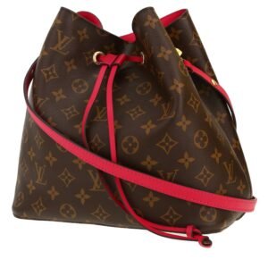 Louis Vuitton NéoNoé shoulder bag in brown monogram canvas and pink leather