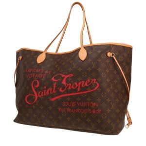 Louis Vuitton Neverfull Limited edition shopping bag in brown monogram canvas and natural leather