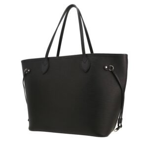 Louis Vuitton Neverfull shopping bag in black epi leather