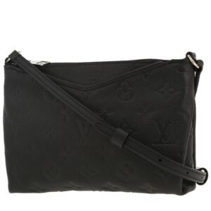 Louis Vuitton Pallas shoulder bag in black empreinte monogram leather