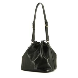 Louis Vuitton petit Noé handbag in black epi leather