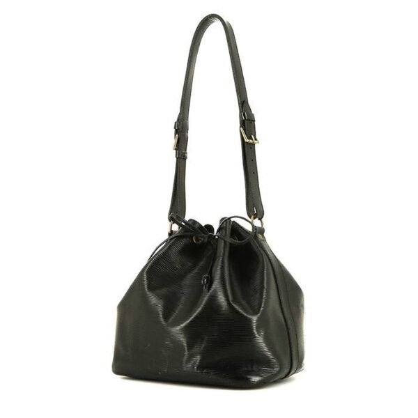 Louis Vuitton petit Noé handbag in black epi leather