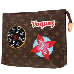 Louis Vuitton Poche Toilette pouch in brown monogram canvas