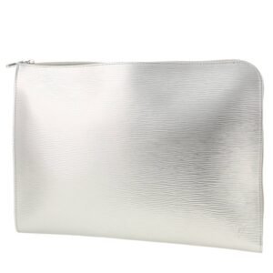 Louis Vuitton Pochette Jour pouch in silver epi leather