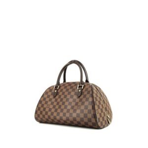 Louis Vuitton Ribera handbag in ebene damier canvas and brown leather