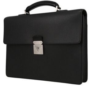 Louis Vuitton Robusto briefcase in black taiga leather