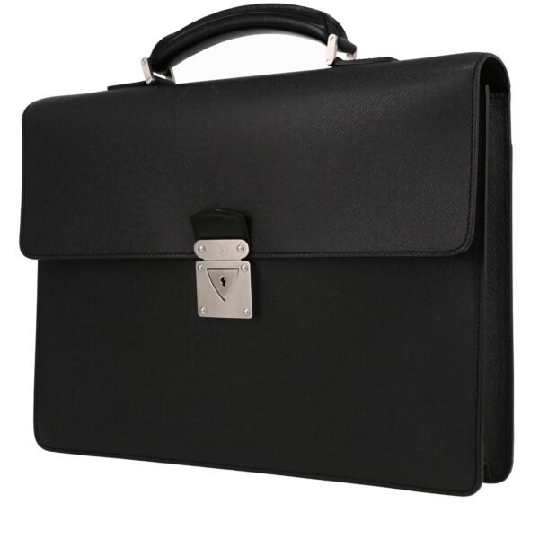 Louis Vuitton Robusto briefcase in black taiga leather