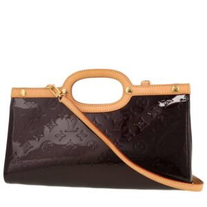 Louis Vuitton Roxbury handbag in plum monogram patent leather and natural leather