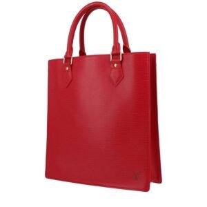 Louis Vuitton Sac Plat shopping bag in red epi leather
