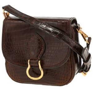 Louis Vuitton Saint Cloud mini shoulder bag in brown crocodile