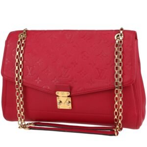 Louis Vuitton Saint Germain shoulder bag in red empreinte monogram leather