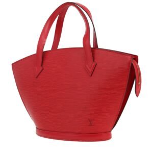 Louis Vuitton Saint Jacques handbag in red epi leather