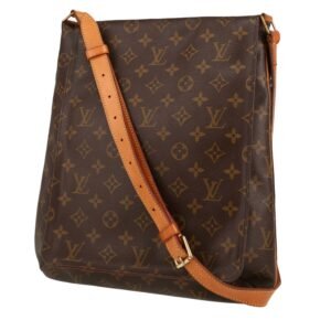 Louis Vuitton Salsa shoulder bag in brown monogram canvas and natural leather