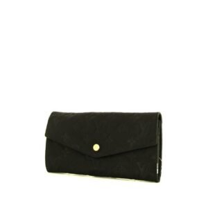 Louis Vuitton Sarah wallet in black empreinte monogram leather