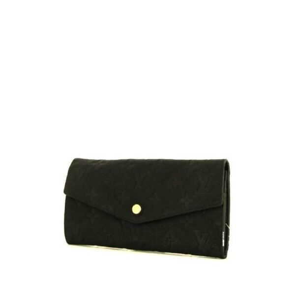 Louis Vuitton Sarah wallet in black empreinte monogram leather