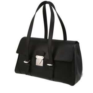 Louis Vuitton Ségur bag worn on the shoulder or carried in the hand in black epi leather