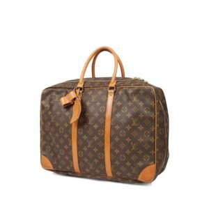 Louis Vuitton Sirius 45 soft suitcase in brown monogram canvas and natural leather
