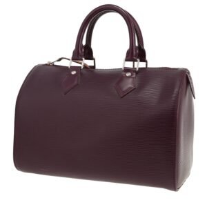 Louis Vuitton Speedy 25 handbag in purple epi leather