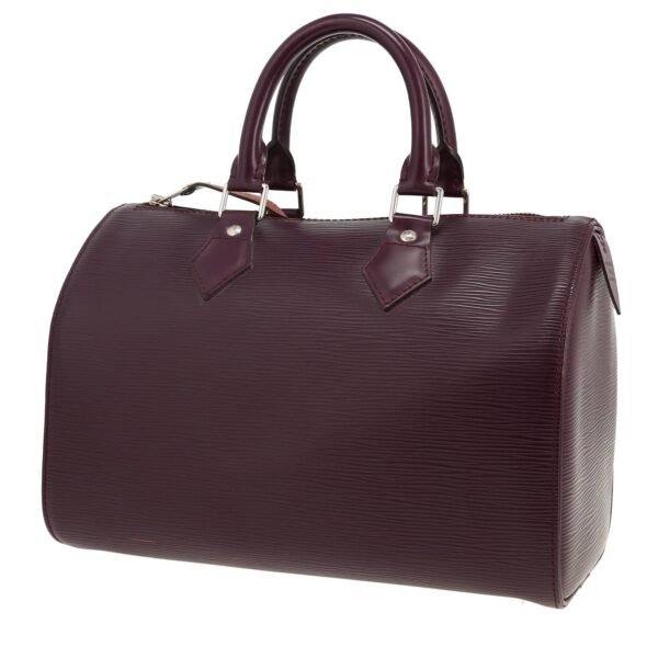 Louis Vuitton Speedy 25 handbag in purple epi leather