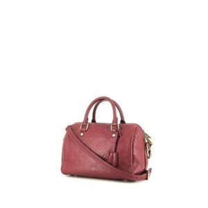 Louis Vuitton Speedy 25 handbag in raspberry pink empreinte monogram leather