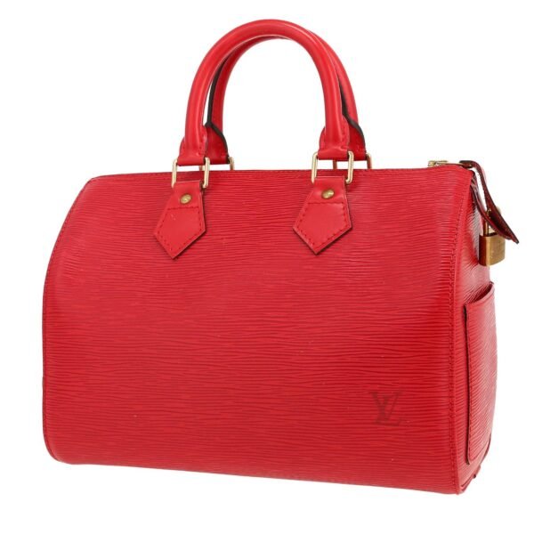 Louis Vuitton Speedy 25 handbag in red epi leather