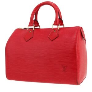 Louis Vuitton Speedy 25 handbag in red epi leather