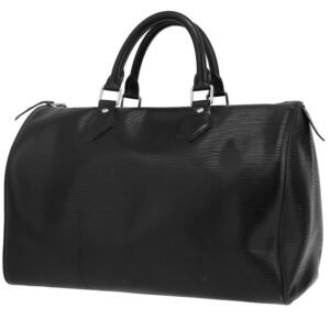 Louis Vuitton Speedy 30 handbag in black epi leather