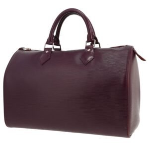 Louis Vuitton Speedy 35 handbag in purple epi leather