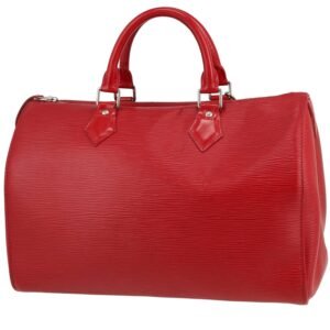 Louis Vuitton Speedy 35 handbag in red epi leather