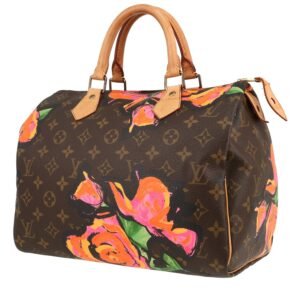 Louis Vuitton Speedy Editions Limitées handbag in brown monogram canvas and natural leather
