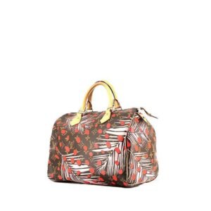 Louis Vuitton Speedy Editions Limitées Jungle Dots handbag in brown monogram canvas and natural leather