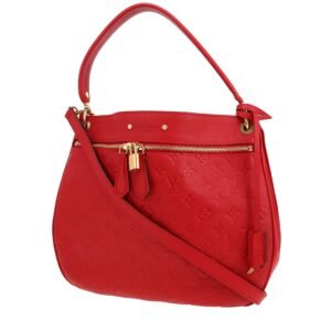 Louis Vuitton Spontini shoulder bag in red empreinte monogram leather