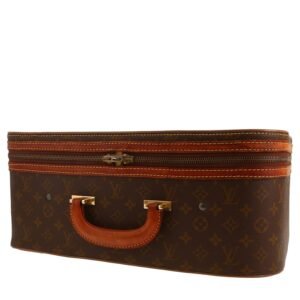 Louis Vuitton Stratos suitcase in brown monogram canvas and natural leather