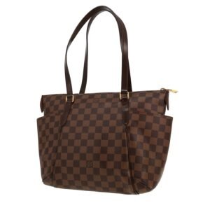 Louis Vuitton Totally handbag in ebene damier canvas and brown leather