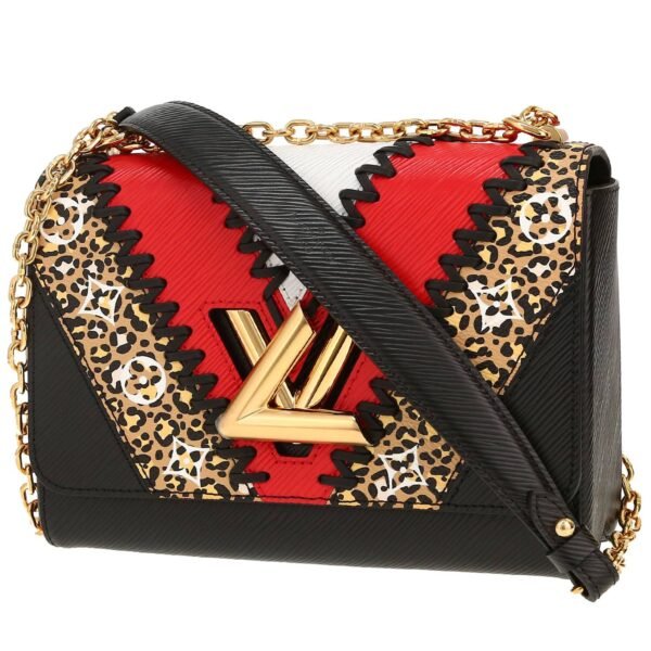 Louis Vuitton Twist shoulder bag in black, red and white epi leather