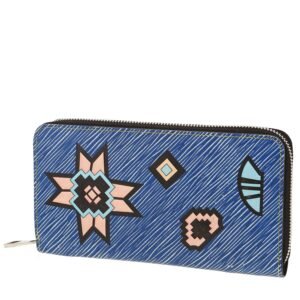 Louis Vuitton Zippy wallet in blue epi leather