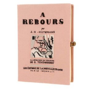 Olympia Le-Tan A Rebours A Rebours pouch in pink canvas