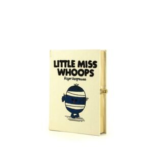 Olympia Le-Tan LITTLE MISS WHOOPS pouch in white canvas