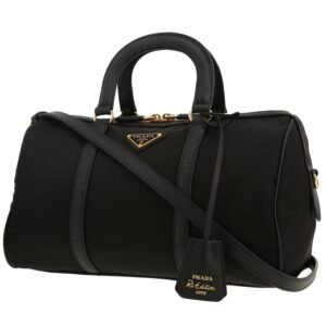 Prada Re-Edition 1978 shoulder bag canvas and black leather