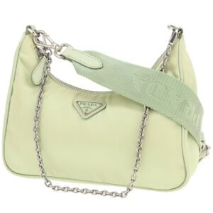 Prada Re-Edition 2005 shoulder bag in green canvas