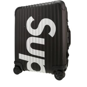Rimowa Check-In Edition Limitée rigid suitcase in black and white bicolor aluminium and black plastic