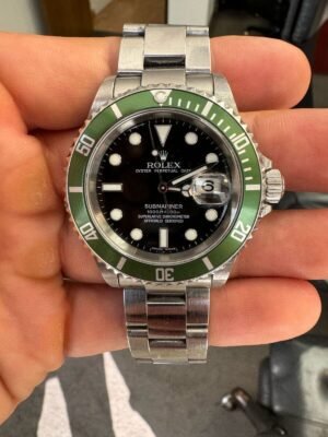Rolex 50th Anniversary Submariner 16610V Kermit Green