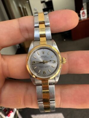 Rolex Oyster Perpetual Non-Date Steel Yellow Gold Ladies Watch 76183 - WL1915
